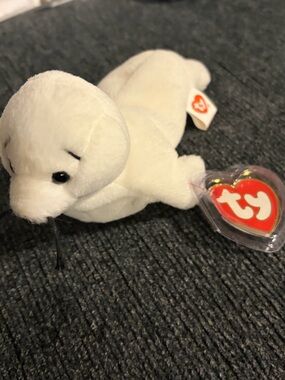 Seamore the Seal original TY Beanie Baby 3rd Generation swing tag